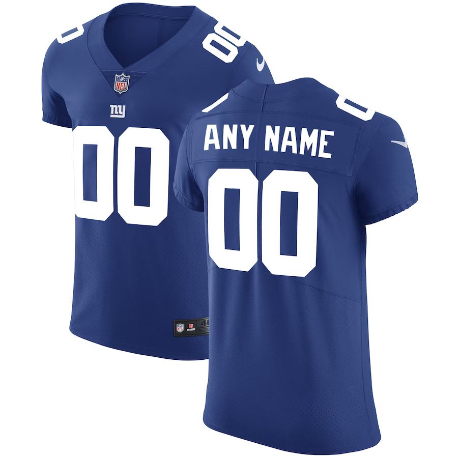 Men New York Giants Nike Royal Vapor Untouchable Custom Elite NFL Jersey->customized nfl jersey->Custom Jersey